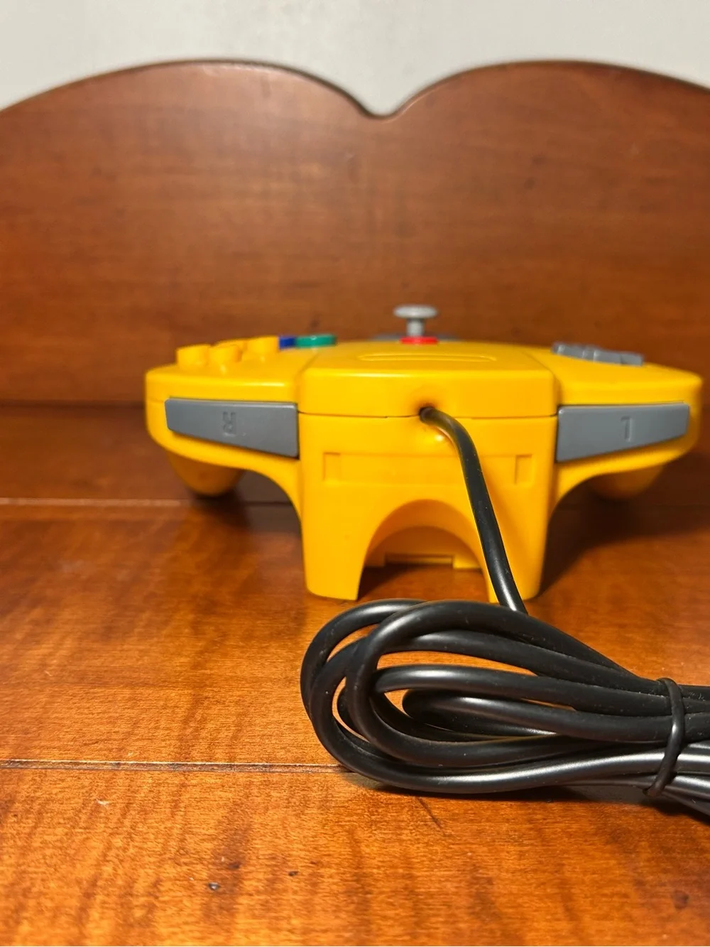 Yellow Retro Video Game Controller - Wired Nintendo 64 Style